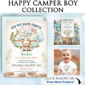 Happy Camper Zomer 2e Verjaardag Jongen Kinder Shirts