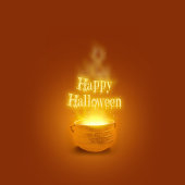 Happy Halloween Witch's Caldron Magneet