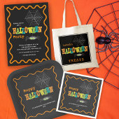 Halloween verwerkt heldere kleuren tote bag