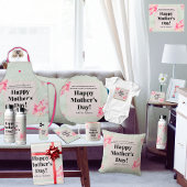 Classy Floral  roze en groene Moederdag Tweekleurige Koffiemok