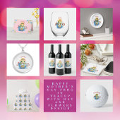 Gelukkige Moederdag Frog en Pet in een theekopje Notitiekaartje