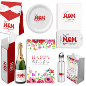 Rood Grijs Schattige Beste Moeder Ooit Waterfles