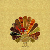 Colorful Happy Thanksgiving Turkije Papieren Bordje