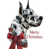 Harlequin Great Dane Kerstmis Grosgrain Lint