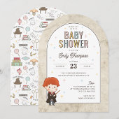 Harry Potter Chibi Ron Weasley Wizard Baby shower Kaart