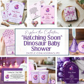 "Hatching Soon" Roze Dinosaurus Mom-to-Be T-shirt