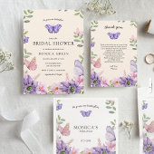 Hij geeft me vlinders Wildbloemen Bachelorette Kaart