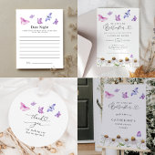 Hij geeft me vlinders elegant Vrijgezellenfeest Servet