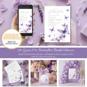 Hij geeft me Paarse vlinders Vrijgezellenfeest Kaart