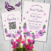 Vlinders roze en Paarse Pokerkaarten