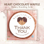 Hartige Chocolade Waffel Cake Verzorgingsinstructi Bedankkaart