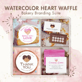 Zoete Hart Chocolade Wafel Dank Je Ronde Sticker