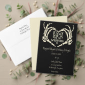 Skeleton Hands Heart Shape Custom Wedding Fleece Deken (Personaliseer deze collectie van deze onafhankelijke maker. Test)