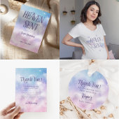 Dreamy Clouds Heaven heeft Boy Baby shower gestuur Bedankdoosjes