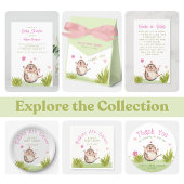 Schattigee Tuin Hedgehog Baby shower Luier Raffle Informatiekaartje