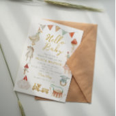 Waterverf Barly Wachten Schattige Speelgoed Baby s Kaart