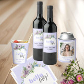 Delicate Bloemen Lavendel 50e Verjaardag Uitnodigi Briefkaart