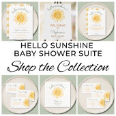 Hello Sunshine Baby Shower Servet