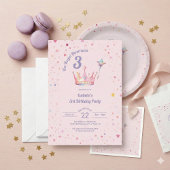 Princess Crown 3rd Birthday Her Royal Threeness Kaart