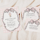 Hier is de ijsfavoriet Roze ijs-sundae Cadeaulabel