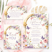 Proost op het leven van Butterflies vrijgezellenfe Sparkling Wijnetiket