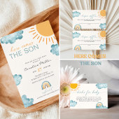 Hier komt de Son Baby shower Sunshine Servet