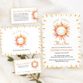 Hier komt de Son Baby shower Luier Raffle Informatiekaartje