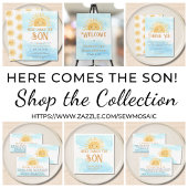 Sun Clouds Baby shower Bedankt