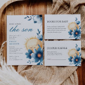 Hier komt het Son Baby shower Kaart