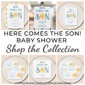 Zon Baby shower Luier Raffle Teken Poster