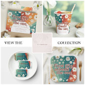 Retro Daisy Floral Rainbow | Monogram Bedrukte Rugzak