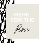 Hier voor de "Boos" Halloween Party Kaart