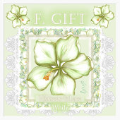 Hibiscus & kant WIT T-shirt