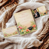 Hibiscus Floral Graduation Party Kaart