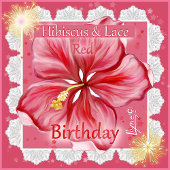 Hibiscus & kant ROOD Spandoek