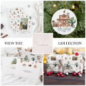 Howdy Christmas | Leuke Westerne woestijn Cadeaulabel