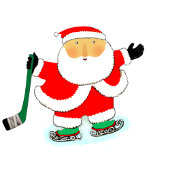 Hockey Kerstmis Etiket