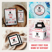 Hockey eerste jaar Down 1e verjaardag Bedankkaart