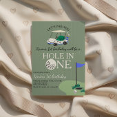Golf Hole in ONE 1e verjaardag Tijdcapsule Kaart