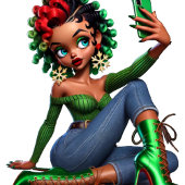 Urban Chic Santa Satijnen Lint