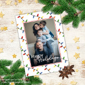 Fun Colorful Festive Holiday Tree Lights Satijnen Lint