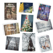 Dansende kerstlichten legpuzzel