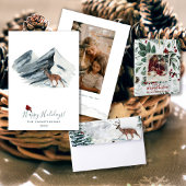 Magische Winter DeerHead Silver Blue SneeuwKerstmi Satijnen Lint