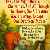 Als de kerstman het Beer met kerstcadeaus T - shir Feestdagenkaart