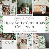 Holly Berry Christmas Photo Block Fotoblokken