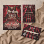 Hollywood Red Carpet Premiere Wedding Programma (Personaliseer de collectie van deze zelfstandige maker.)