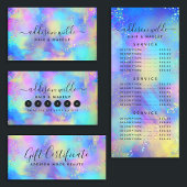 Holographic Sparkle Opal Iridescent Hartelijk dank Ronde Sticker