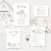 Home Grown Cutie Baby shower Wijn Etiket