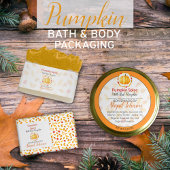 Pumpkin Spice Handmade Homemade Bath & Body Label