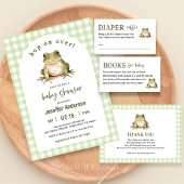 Hop On Over Frog Theme Baby shower Servet
